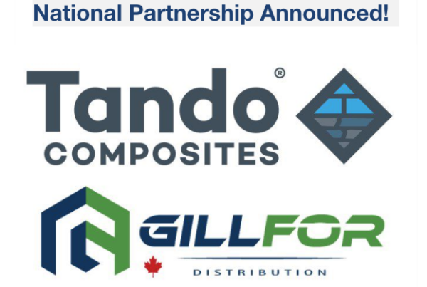 Gillfor announces national product partnership expansion with Tando Composites
