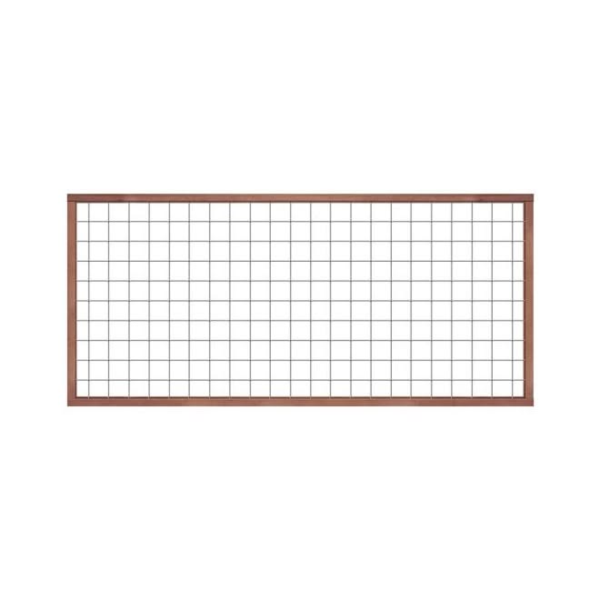 Wire mesh hog fence panel